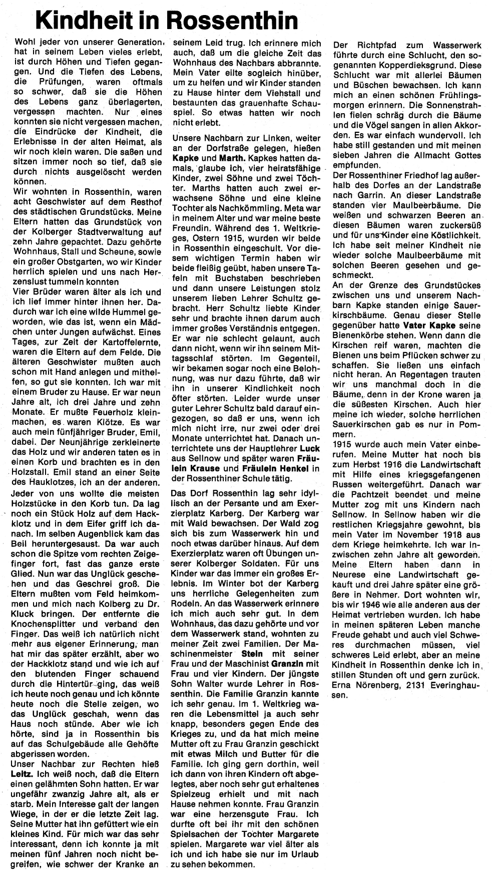 Quelle: Kolberger Zeitung, Ausgabe 7-8/1974